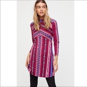 Free People Fuchsia Stella Mini Dress